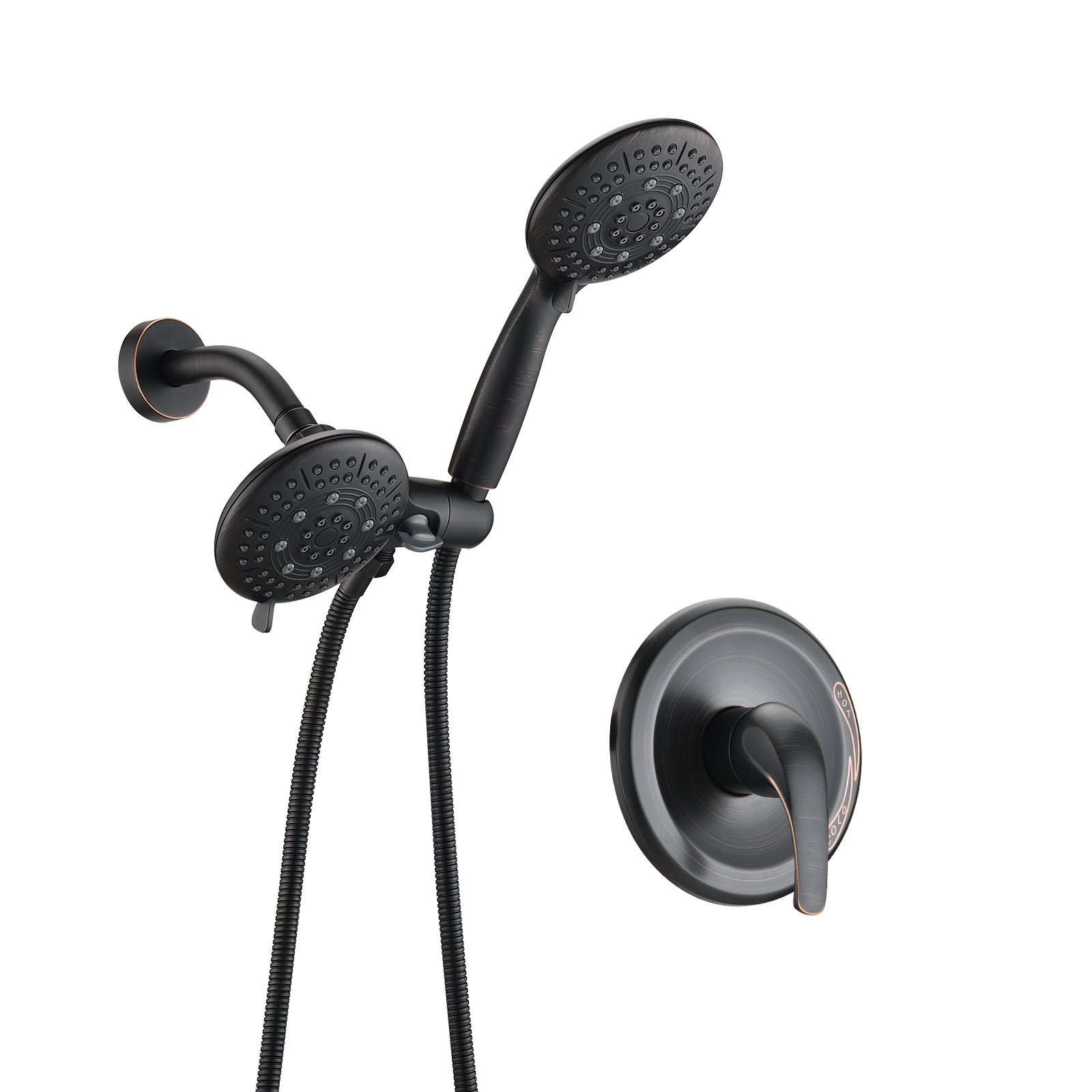 MAXWELL Dual Shower Head System with Valve High Pressure Kit Wayfair