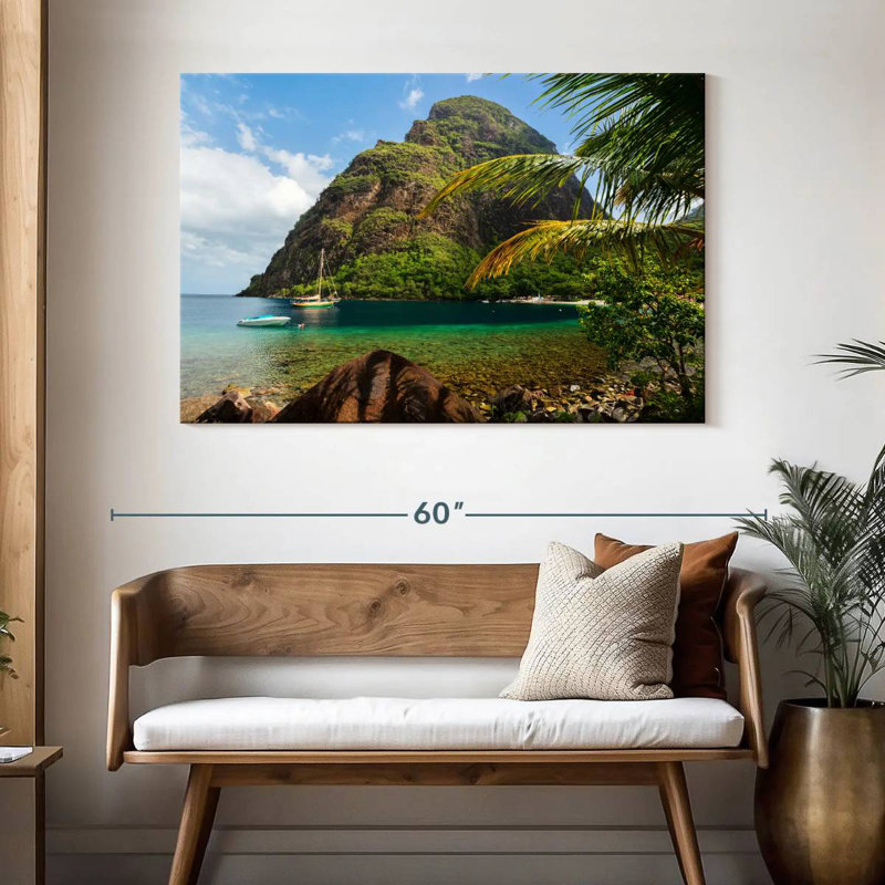 Petit Piton, H 32 po x l 48 po