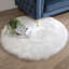 Tapis blanc à poils longs Haja Fluffy-98514324