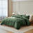 100% Cotton Houndstooth Waffle Weave Duvet Cover Set-135650990-135650991