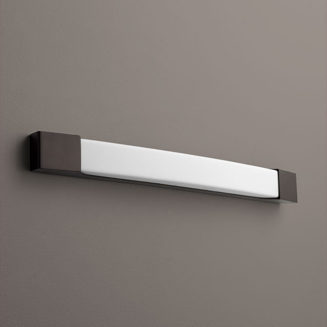 Barre d’éclairage de salle de bain 2 lumières del Alivia, Bronze huilé