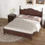 Base de lit plateforme en bois de style minimaliste avec support à lattes-710595407-710595400