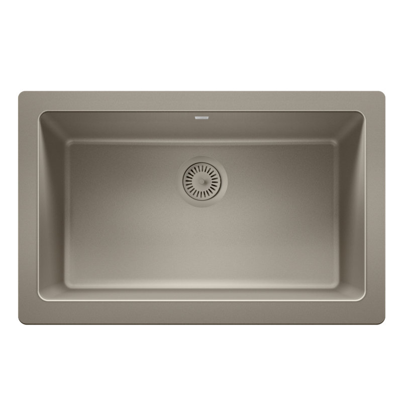 SILGRANIT-Matched Metal Disposal Waste Flange, Truffle