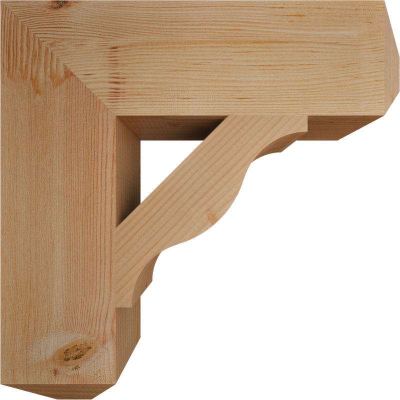 Support pour artisan Funston, H 22 po x l 5,5 po x P 22 po, Sapin de Douglas, Lisse