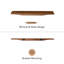 Tablettes murales flottantes en bois Sephine