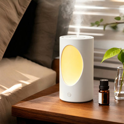 Massage apparatus Tree Hollow Humidifier USB Desk Cool Mist Air Diffuser With Night Light Large Capacity 600ml Quiet Auto Shut-Off For Bedroom Office Home Decor