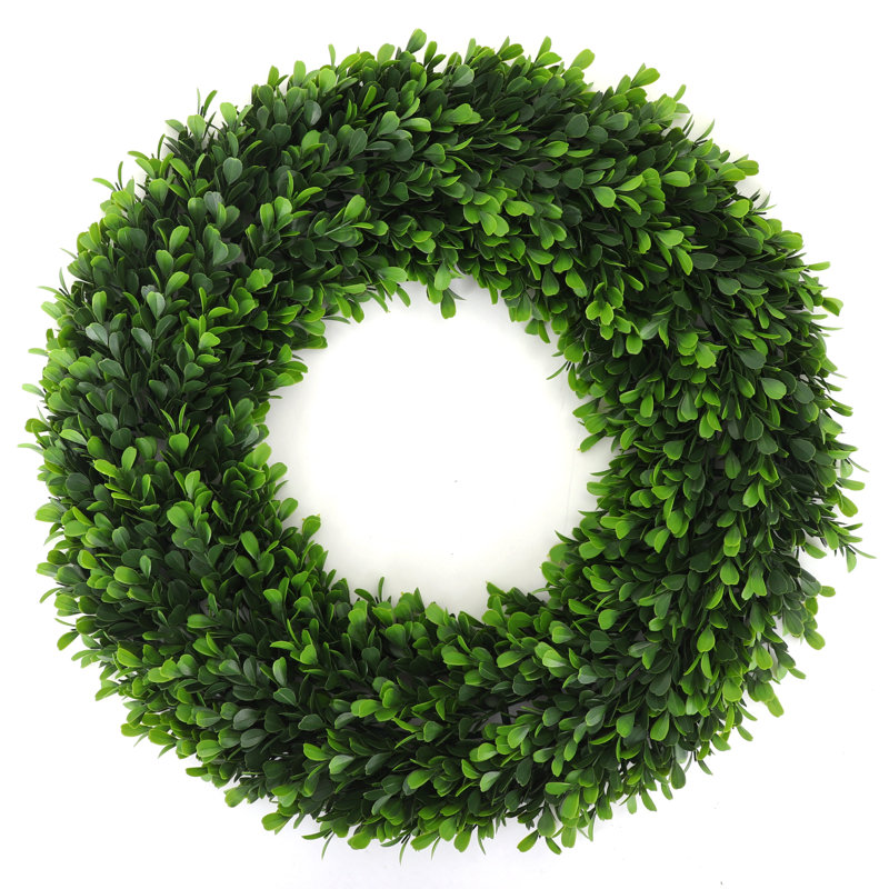 Couronne de verdure de porte d'entrée, H 3 po x l 19 po x P 19 po, 1 pcs