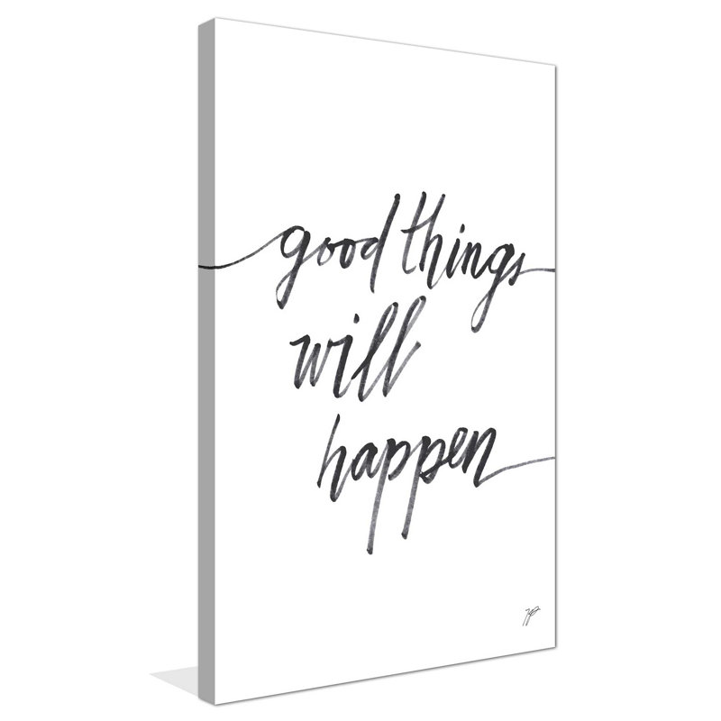 Good Things - Wrapped Canvas Textual Art, 18" W x 30" H, Wrapped Canvas