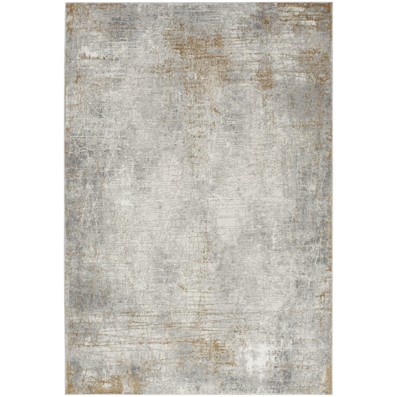 Tapis d'intérieur moderne beige 17 pi 17 po x 9 pi 10 po Ihuoma 17 Stories
