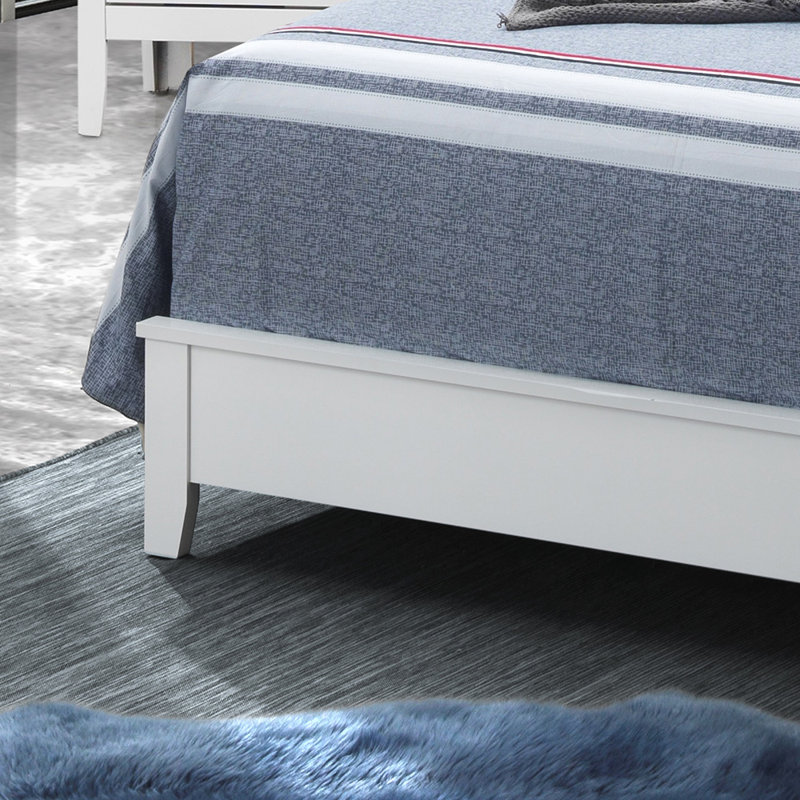 Riverside Vegan Leather Standard Bed, King, White