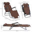 135cm Long Reclining Single Chaise with Cushions-359595152