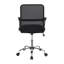 Chaise de bureau pivotante noire avec roulettes