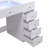 36'' Makeup Vanity Desk With Lights LED RGB