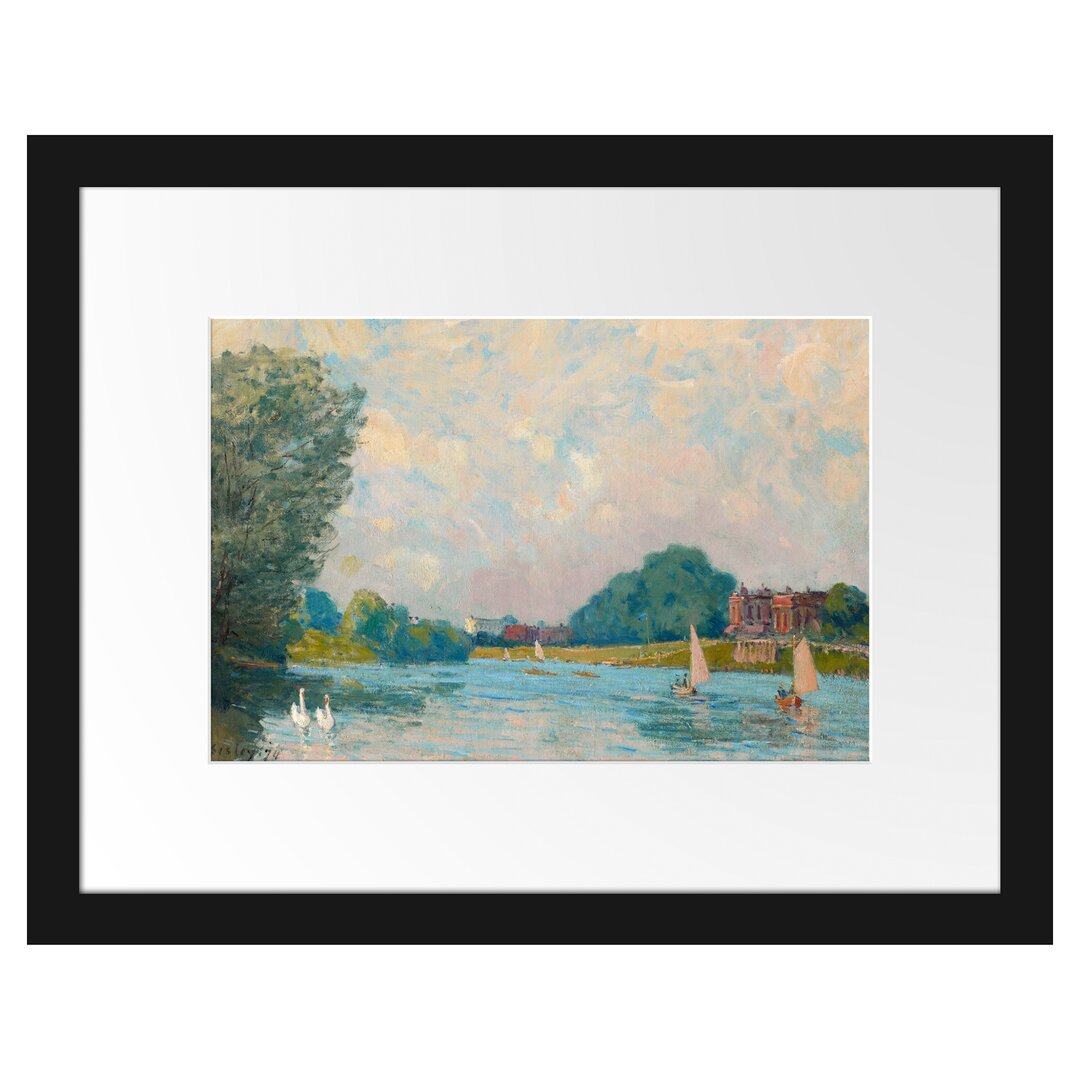 Gerahmter Kunstdruck Thames at Hampton Court von Alfred Sisley