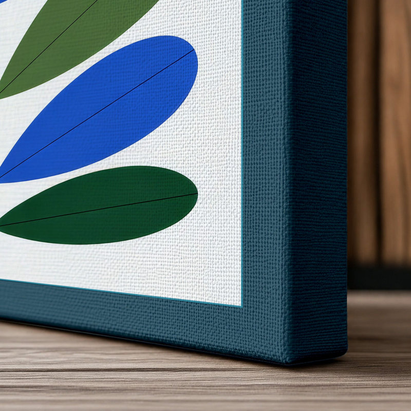 Print, 24x16 - 61.0 x 40.6 cm, Teal Border
