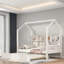Lit en bois avec couchette et tablettes-226561723