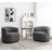 Jalena Upholstered Swivel Barrel Chair-189984835