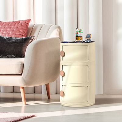 Kywaun 3 Drawer Stackable Drawer