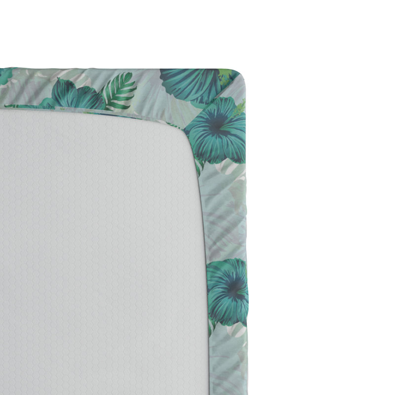 Microfiber Floral Fitted Sheet, Twin XL Fitted Sheet