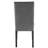 LUMERA Collection Parsons Dining Chairs Set of 4, Upholstered Faux Leather Side Chairs with Nailhead Trim and Solid Wood Legs, Gray-97867335
