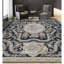 Tapis noir et beige noué à la main de haute qualité