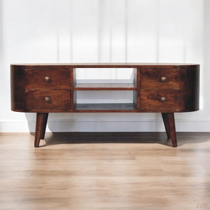 Meuble audio-vidéo en bois massif Artisan Furniture, Châtaigne