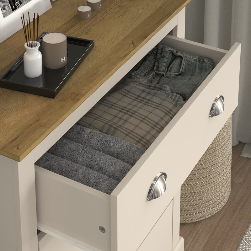Sufy Octave 4 Drawer Chest of Drawers, Natural