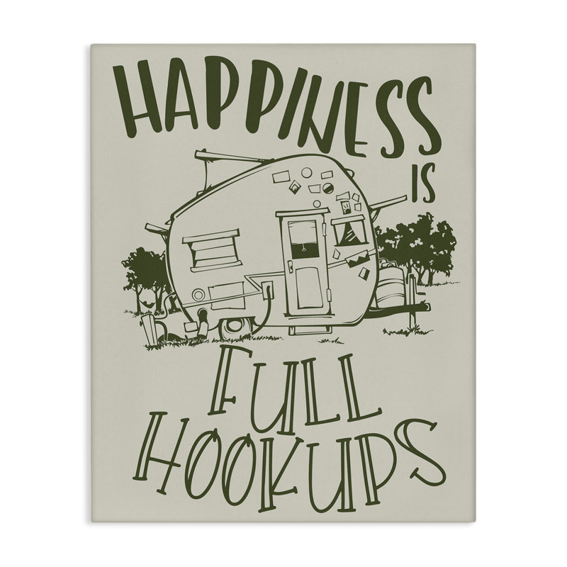 «Full Hookups Camping», art mural sur toile par Steve Vanderbosch, H 20 po x l 16 po