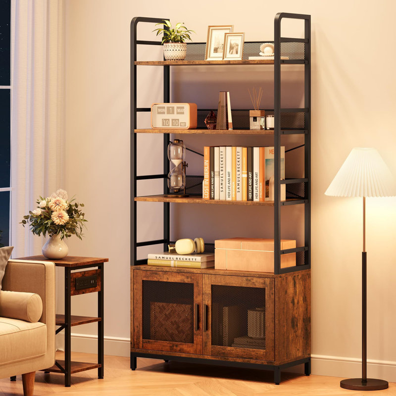 Kennethia Storage Bookcase,  (3 Shelves) 71" H x 32" W x 12" D