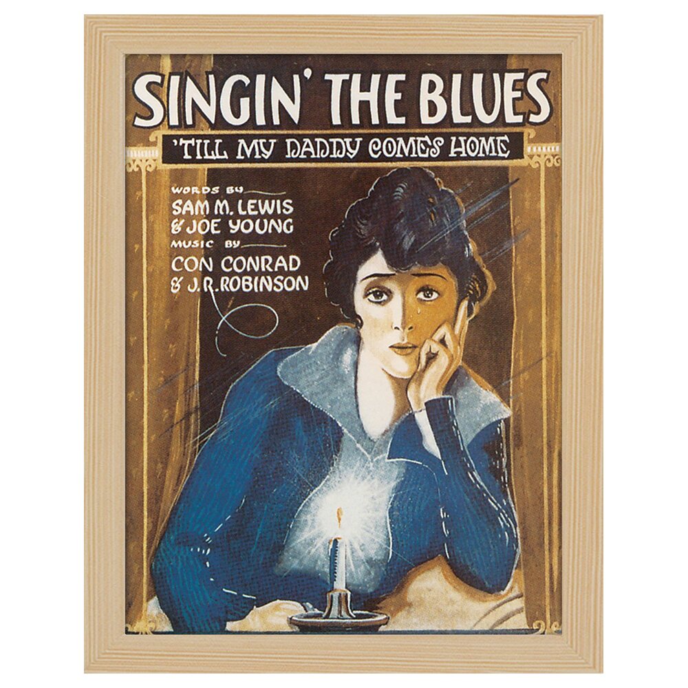 Leinwandbild Vintage Music Cover Singin 'The Blues