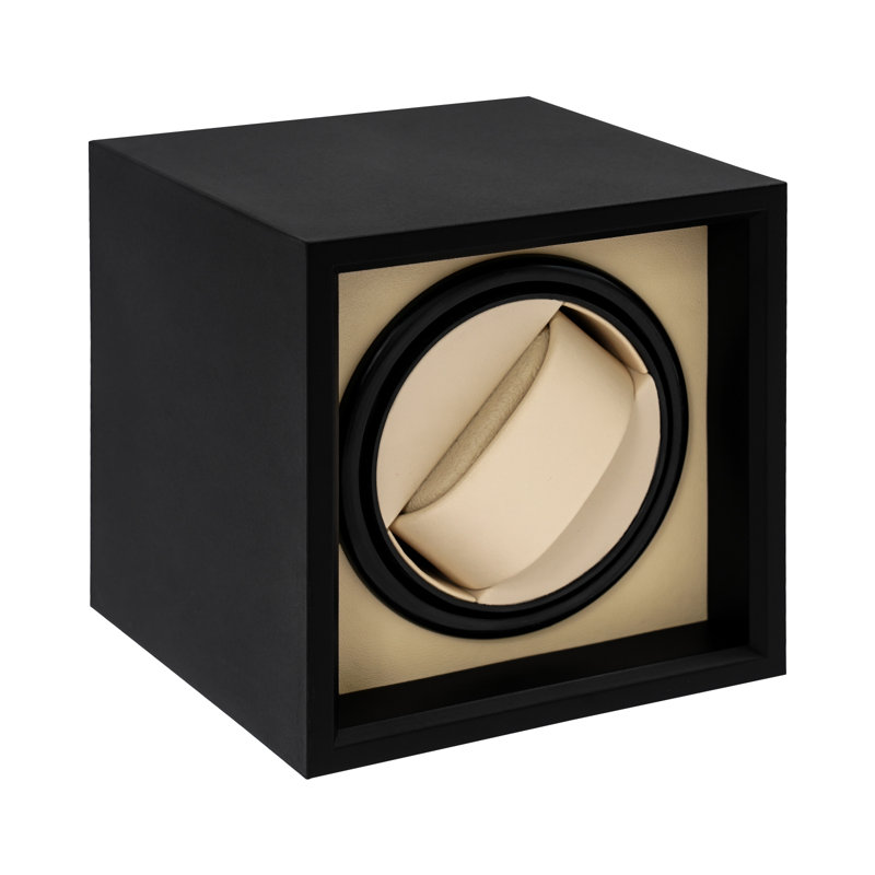 Automatic Single Watch Winder Watch Storage Box, Beige