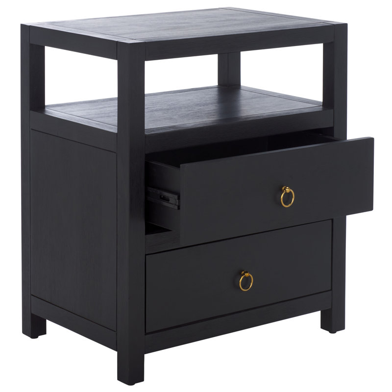 Amisa Nightstand, Black