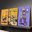 Ensemble de 3 affiches murales encadrées « Cuphead : Le délicieux dernier plat », style vintage, avec Cuphead, Mugman et King Dice. Décoration idéale pour une salle de jeux. Impressions d'art dessin animé nostalgiques.-75509831