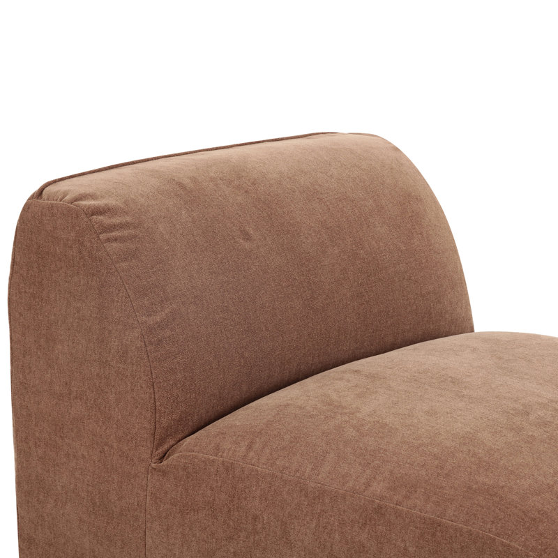 Fauteuil de chambre rembourré Wilde, Latte Loft, toile