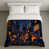 Dark Navy Blue and Bright Amber