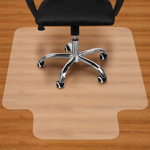 48 po x 36 po Tapis rectangulaire transparent avec rebord pour surface dure