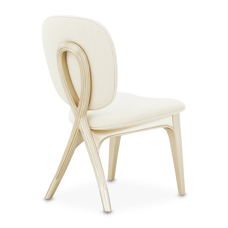 Camellia Field Caramel Upholstered Stool