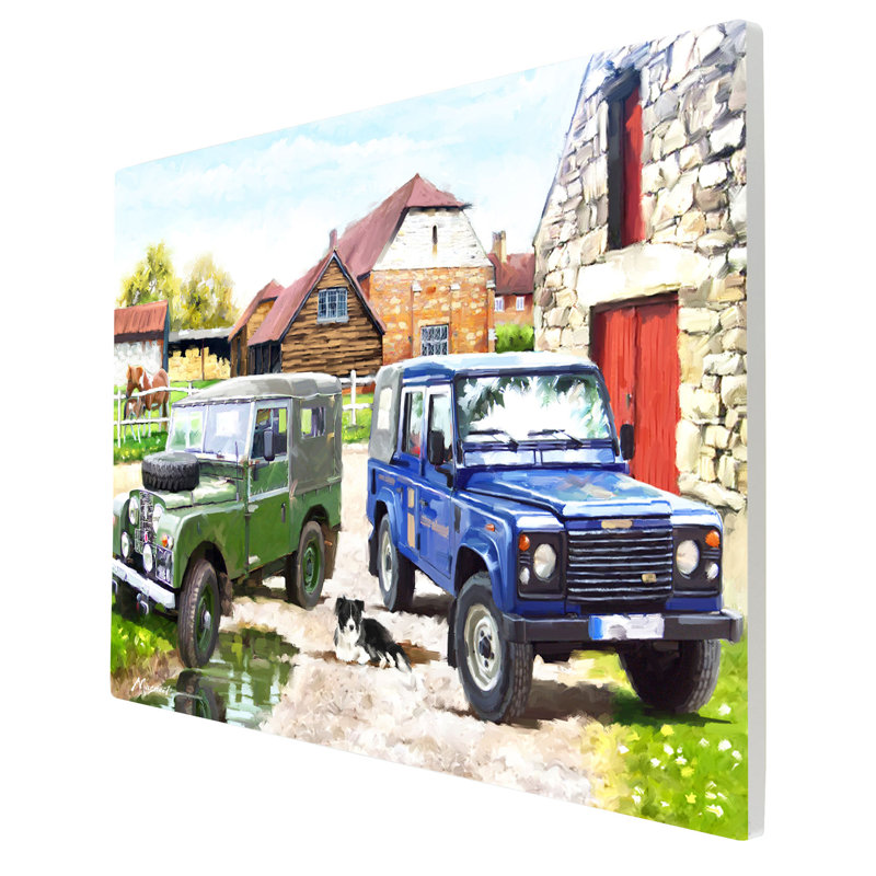 MACNEIL STUDIOS Traditional Transportation Wall Decor on Ceramic