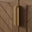 Belser 36" Brown Bathroom Vanity With Solid Surface Composite Top, 2 Doors And 3 Drawers