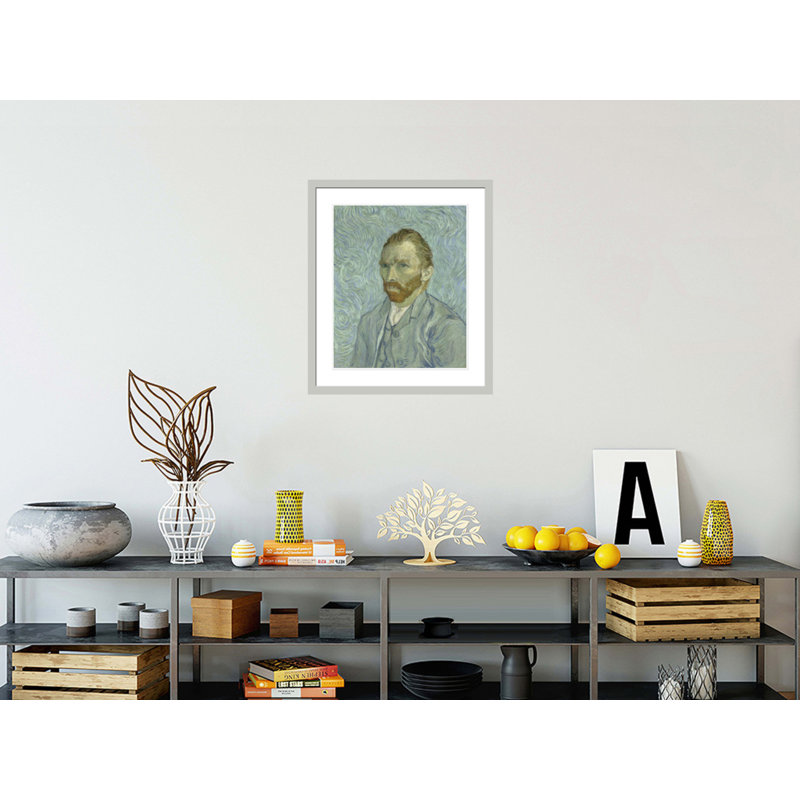 Self-portrait by Vincent van Gogh -Framed Giclee Print, 27.28" H x 23.5" W