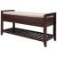 Banc de rangement en bois Alexandria, range-chaussures avec siège rembourré et tiroirs, banc de rangement polyvalent -1821906969-1758770436