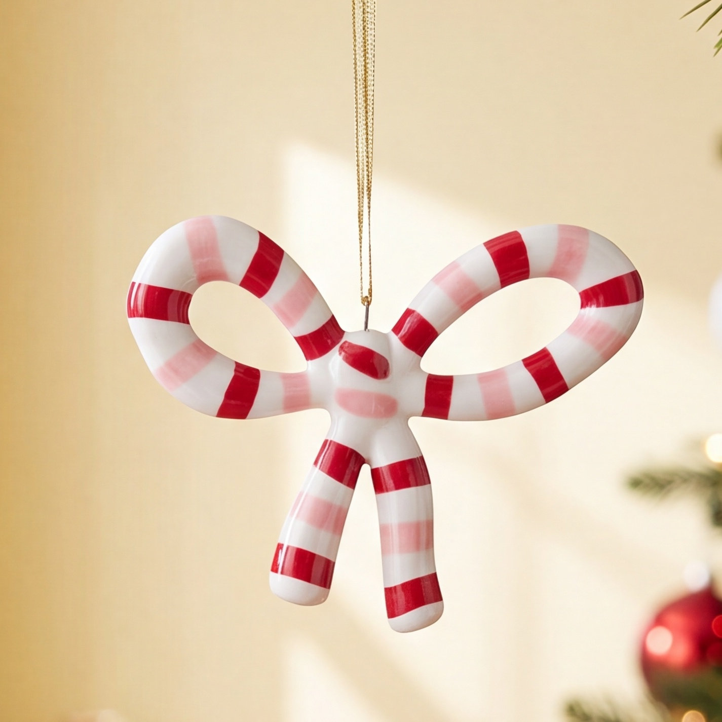 Luella Bow Ornament 4.5"x 0.5"x 3.5"