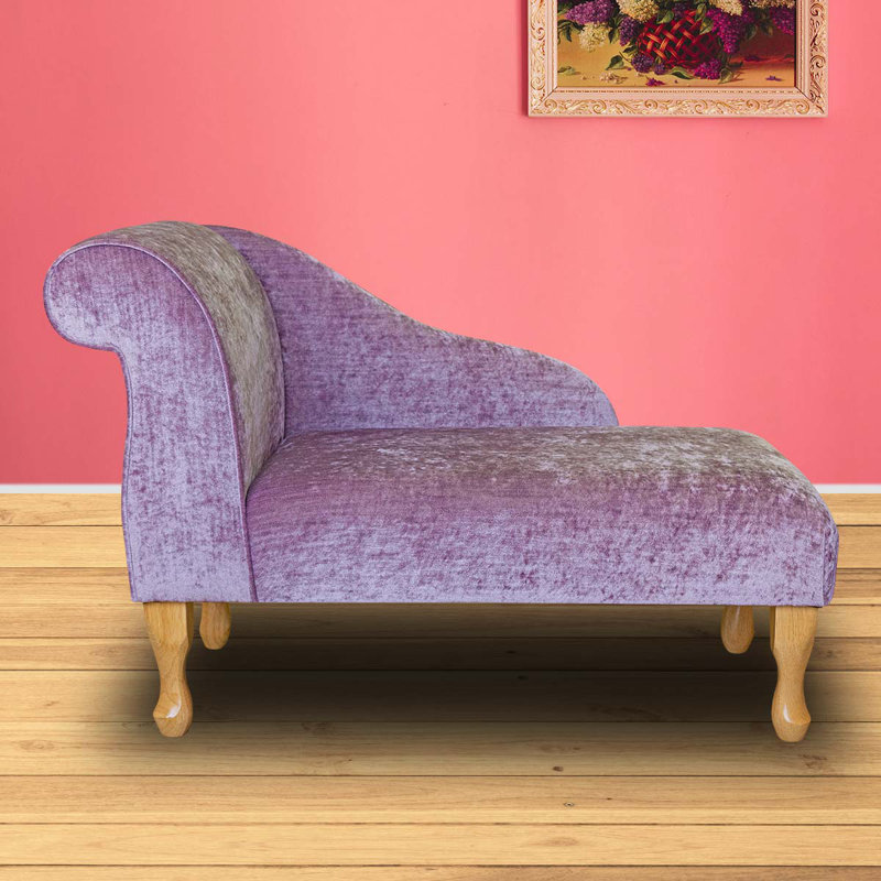 Upholstered Chaise Lounge, Natural