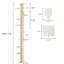Adjustable Floor-Ceiling Cat Tree For Indoor Amusement. Multi-Level . Pine Multi-Layer Board. Perching Shelves With Flannel Mat Relaxation. Vertical Design Keeps Cats Engaged. No Drilling Required.