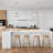 1 Light Scandinavian Single Tiered Pendant Light with Wood Accent-993856093