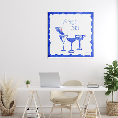 Toile «Apres Ski Winter Cocktail», conception par Lucille Price
