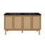 Meuble-lavabo autoportant de 60 po en chêne doré Classe avec dessus de lavabo double à 3 trous Class Classe-115356446-115356445