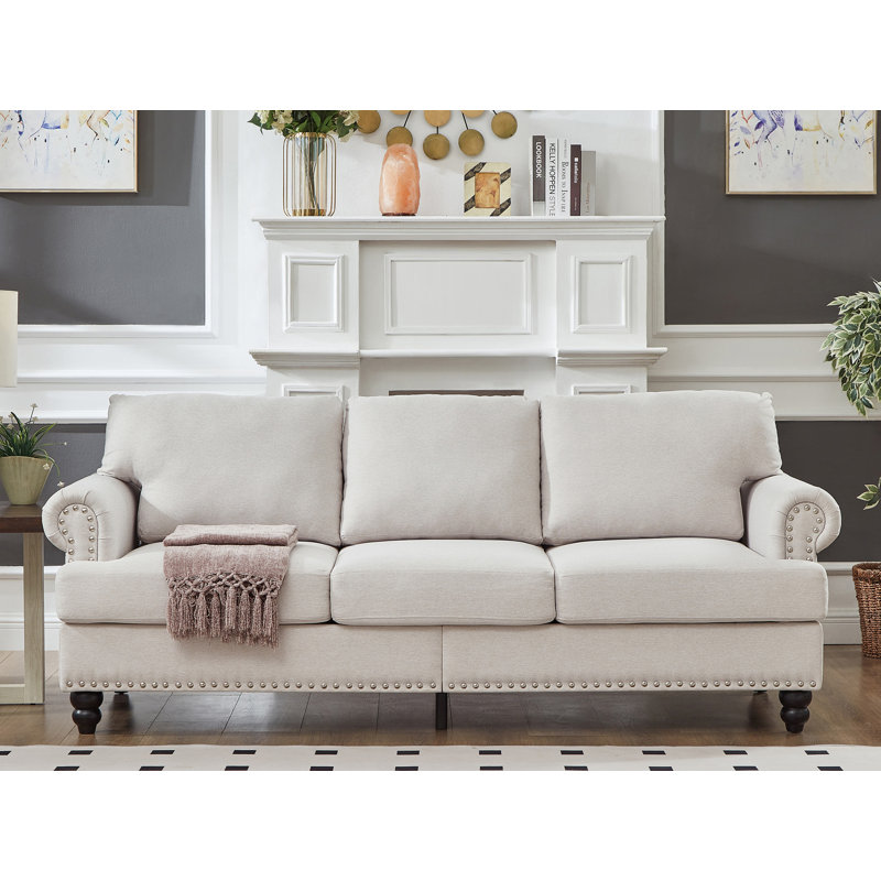 Canapé rembourré 83 po, Beige