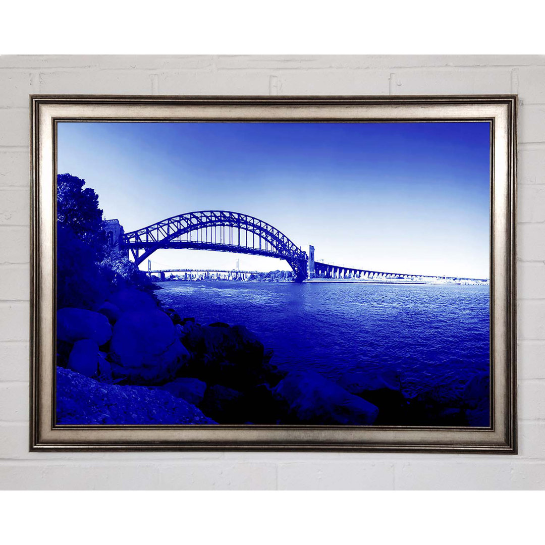 Gerahmtes Wandbild Sydney Harbour Bridge Stunning Blues