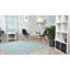 Tapis rectangulaire en polypropylène turquoise uni Linesville-1477760435